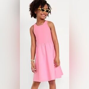 Sleeveless Mixed Material Dress Girls Size L (10-12) NWOT